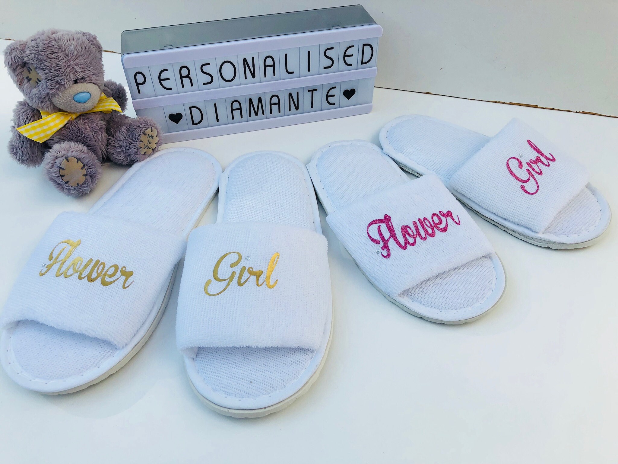 Flower hotsell girl slippers