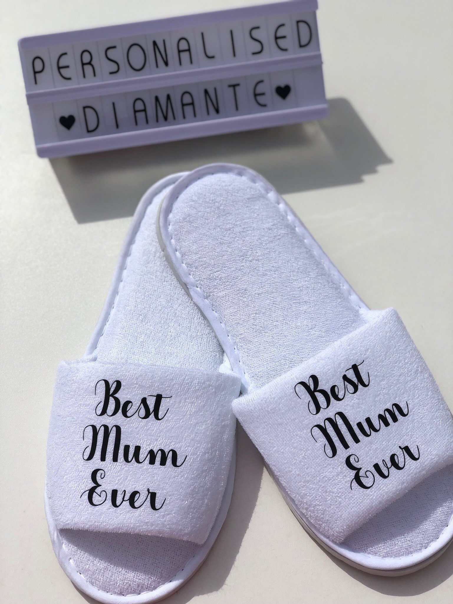 Best Mum Ever Spa Slippers Mothers Day Gift - Etsy