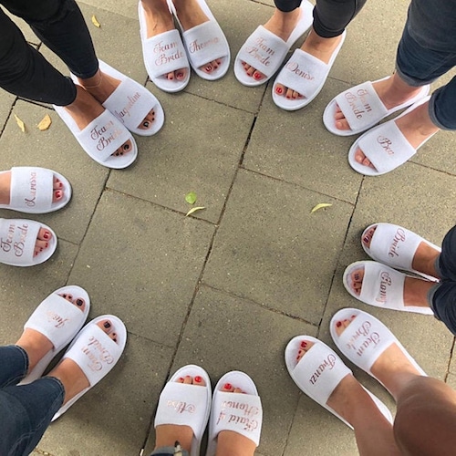 brides maid slippers