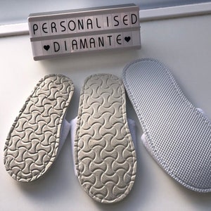 Personalised slumber spa birthday slippers, Birthday girl spa slippers 画像 5