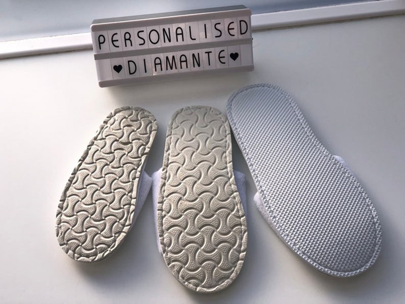 Personalised slumber spa birthday slippers, Birthday girl spa slippers 画像 5
