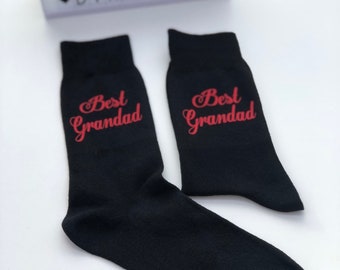 Bedt Grandad socks, best dad socks, mens socks, personalised socks, fathers day socks, personalised gift, socks, best uncle, gift socks,