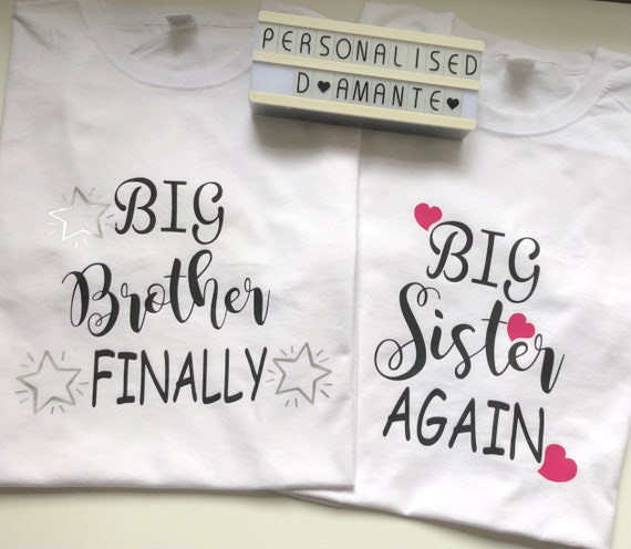 Big Sister Again T-Shirt Hearts Tee 2019 Big Sister Again T-Shirt Hearts Tee 2019
