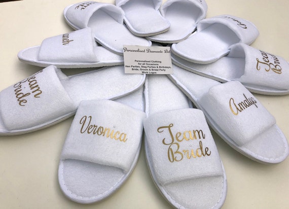 bridesmaid spa slippers