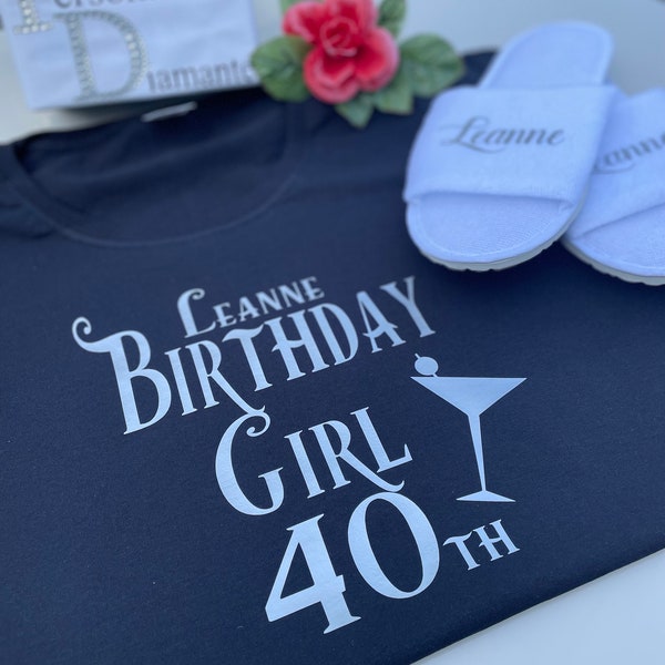 Birthday Girl 40th birthday gift , 40th birthday t-shirt, other ages available