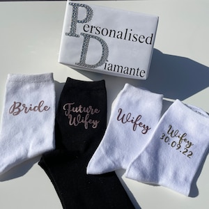 Personalised Wifey Socks: Bride To Be Gift