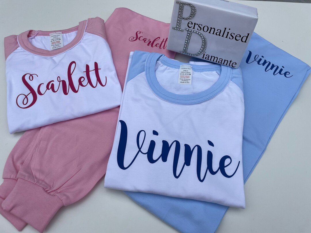 Personalised Girls Boys Pyjamas Name, Birthday Girl, Birthday Boy Etsy UK