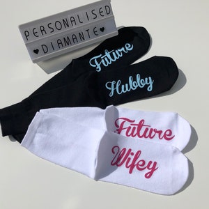 Engagement Gift: Future Hubby & Wifey Socks
