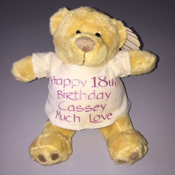 18th birthday teddy bear