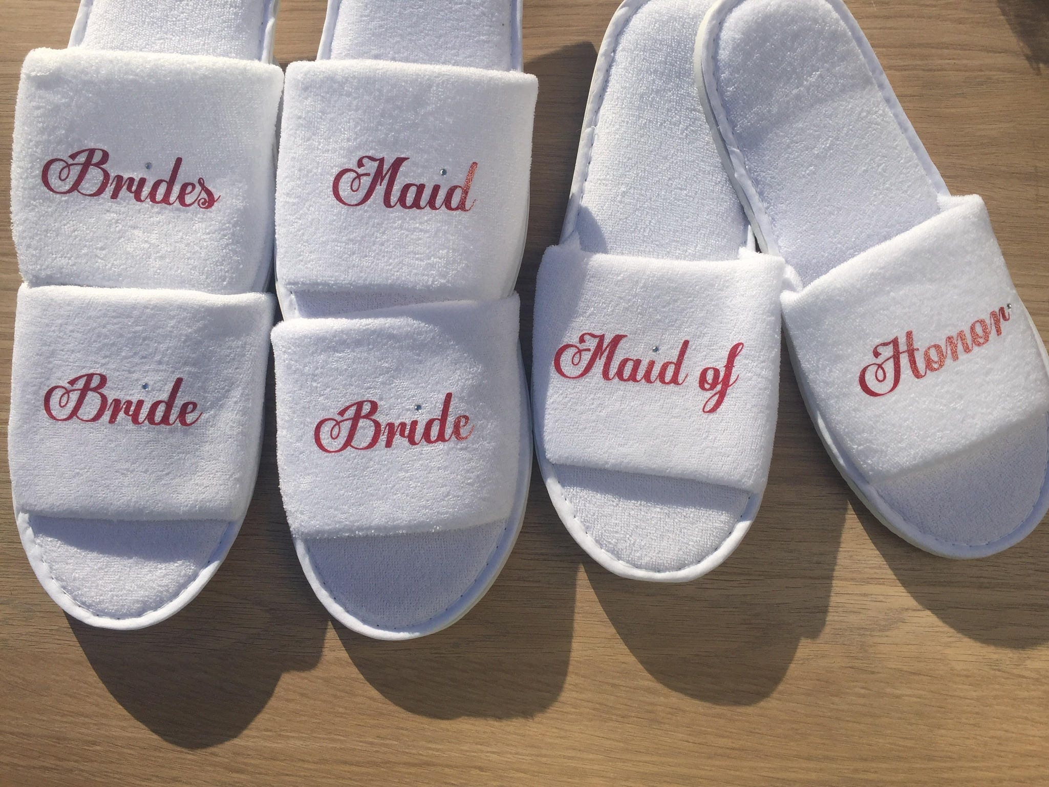 bridesmaid spa slippers