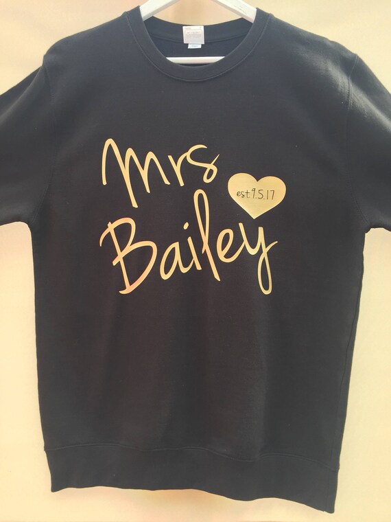 Bride To Be Just Married Mrs jumper sweater sweatshirt