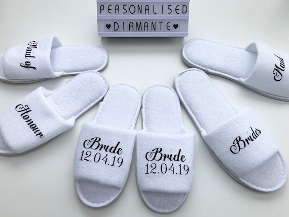 personalised hen party slippers