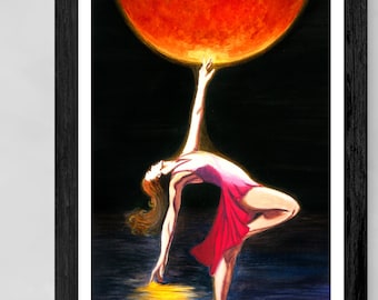 Sun Dancer - Light - "She Brings the Sun" - Original Painting Art Print