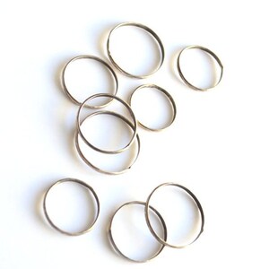 Hammered Sterling Silver Ring Bands