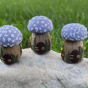 Miniature Clay Mushroom Jar