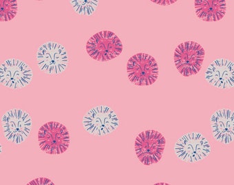 End of Bolt - 44” Lush Lions Love Pink - Selva - by Art Gallery Fabrics | AGF