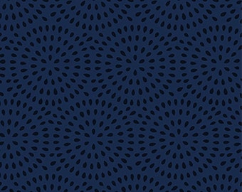 Kingyo Fireworks Navy - FIGO Fabrics - 90386-14