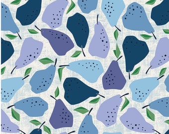 Blue Quince - Under the Apple Tree - by Loes Van Oosten for Cotton+Steel - LV502-BL3