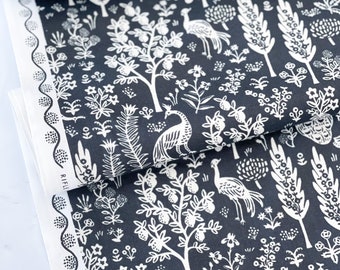 CAMONT Menagerie Silhouette - Black - Rifle Paper Co. by Cotton + Steel - RP708-BK1