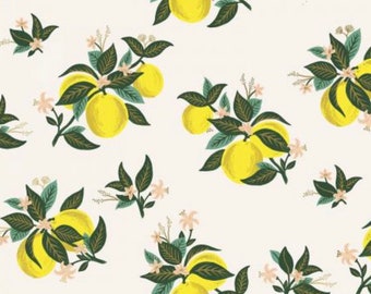 PRIMAVERA Citrus Blossom - Lemon - by Rifle Paper Co. Cotton + Steel - RP301-LE3M
