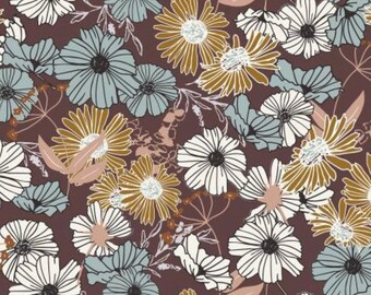 Flower Child - Mulberry - Wallflower by Hope Johnson for Cotton+Steel - HJ300-MU3