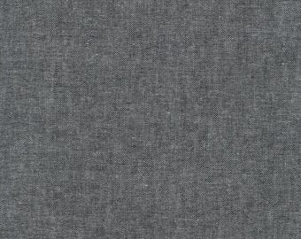 Jackson Chambray - Black - 56” - by Robert Kaufman Fabrics - 1019