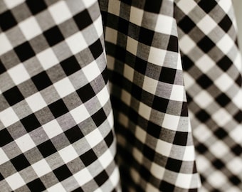 Gingham in Licorice - Picnic Wovens by Suzy Quilts for Art Gallery Fabrics