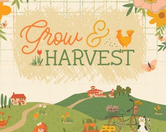Grow & Harvest Fat Quarter FQ Bundle - 12 piece - by Alexandra Bordallo for Art Gallery Fabrics | AGF