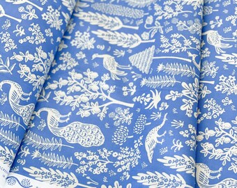 CAMONT Menagerie Silhouette - Blue - Rifle Paper Co. by Cotton + Steel - RP708-BL5