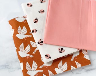 Whole Cloth Quilt Kit - Birds & Ladybugs