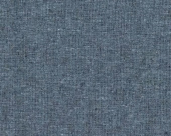 Nautical - Essex Yarn Dyed Linen - by Robert Kaufman Fabrics