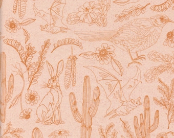 Saguaro Searching Saltgrass - Desert Menagerie in Peach for Paintbrush Studios | PBS | 12023959