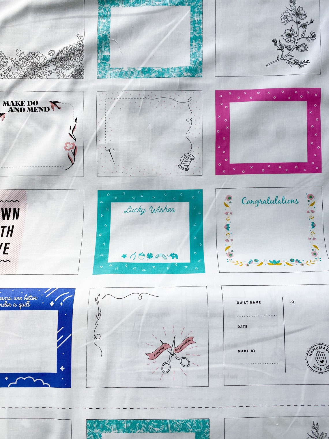 Quilt Label Panel 23 Panel FIGO Fabrics 9043910 Etsy