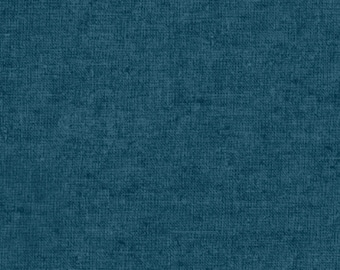 End of Bolt - 33” TINT Teal Linen/Cotton - FIGO Fabrics - CL90450-64