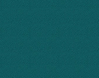 Dark Teal Primavera Dots - FIGO Fabrics - 90315-69