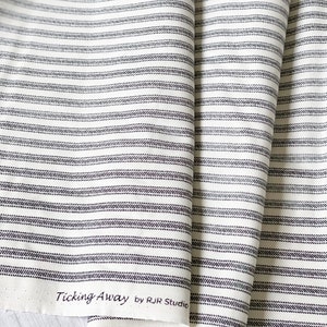 Dots & Stripes - Ticking Away - Stove Pipe (Black/Cream) by RJR Fabrics - 100% Cotton 2959-017