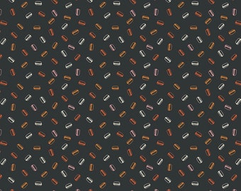 Hot Dogs in Black - Squeeze by Dana Willard for FIGO Fabrics