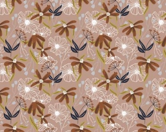 Blooms - Dusty Pink - Wallflower by Hope Johnson for Cotton+Steel - HJ301-DP2