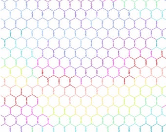 Chicken Wire - Rainbow - by Andover - A-9728-L