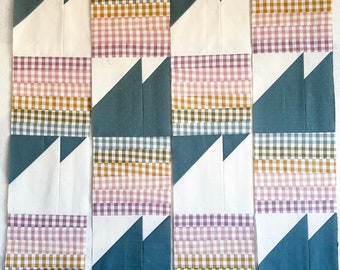 Falcon Ridge Quilt Kit Bundle - Pattern by The Blanket Statement - Gingham