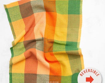 Happy Checkers in Cider - Waffle | Wovens | Fableism