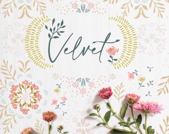 Velvet Half Yard Bundle - 12 piece - by Amy Sinbaldi for Art Gallery Fabrics
