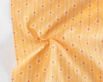 Karin Floral in Goldenrod - Swedish Holiday by The House that Lars Built for Fableism Supply Co