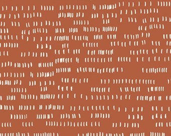 Terracotta Dash - Whiskers by Sarah Golden for Andover - A-9173-O