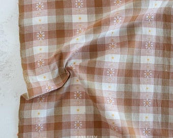 Daisy Plaid in Rose Gold - Golden Hour by Fableism Supply Co
