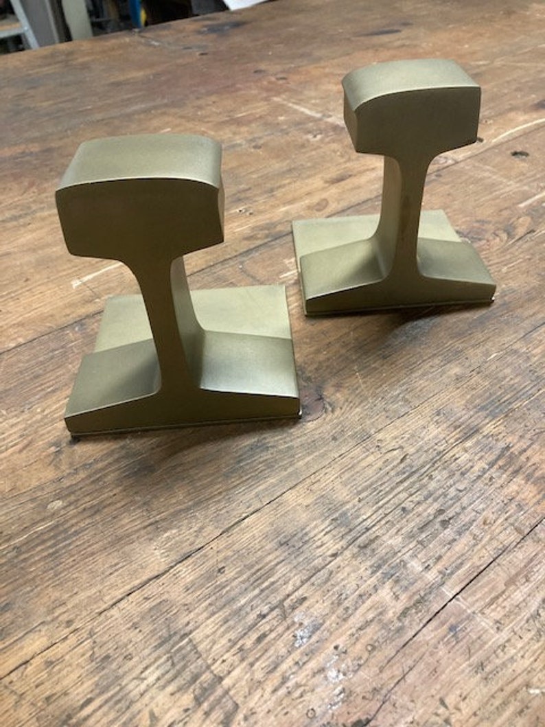 Railroad Track Bookends Etsy