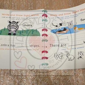 Printable Sightwords Workbook - Etsy