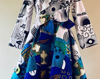 ankara coat dress