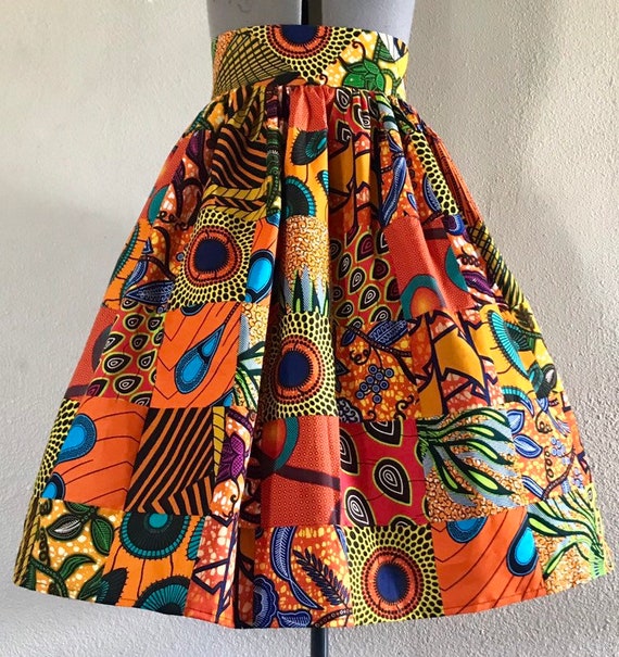 Sunny Citrus Beautiful Patchwork African Wax Print High | Etsy