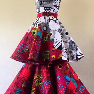 Gravata Borboleta Africana SHENBOLEN - Estampa Batik Unissex